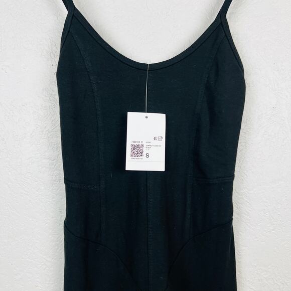 NEW! F21 Strappy Knit Jumpsuit Black - S - Picture 4 of 6